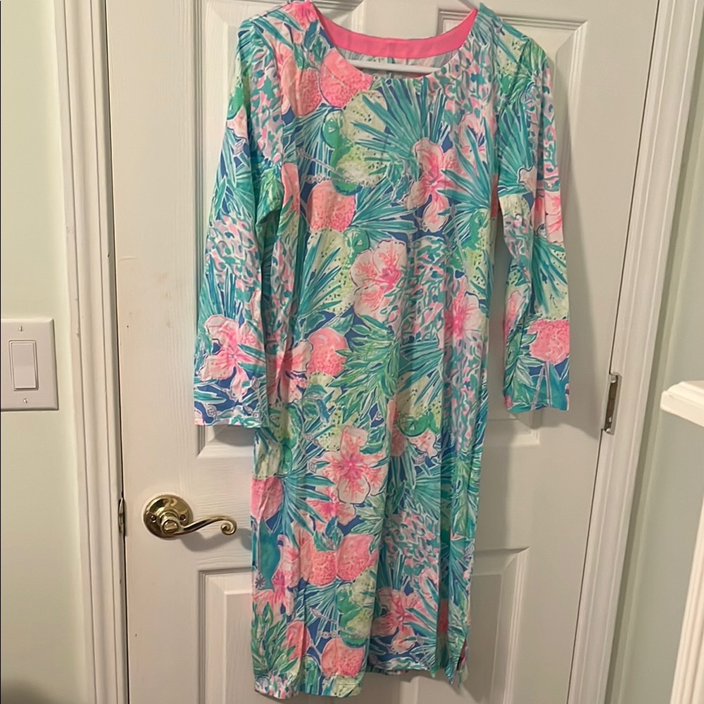 Lilly Pulitzer Charley Dress in Pink and Green